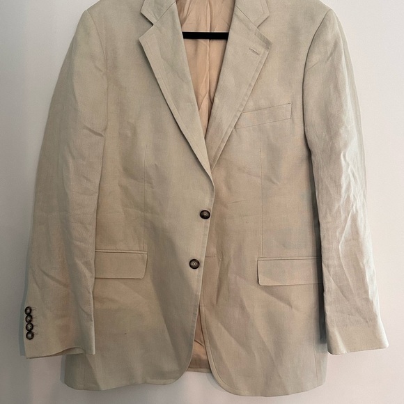 Joseph Turner Linen suit jacket Elegant Beige Men's Blazer - Picture 1 of 9